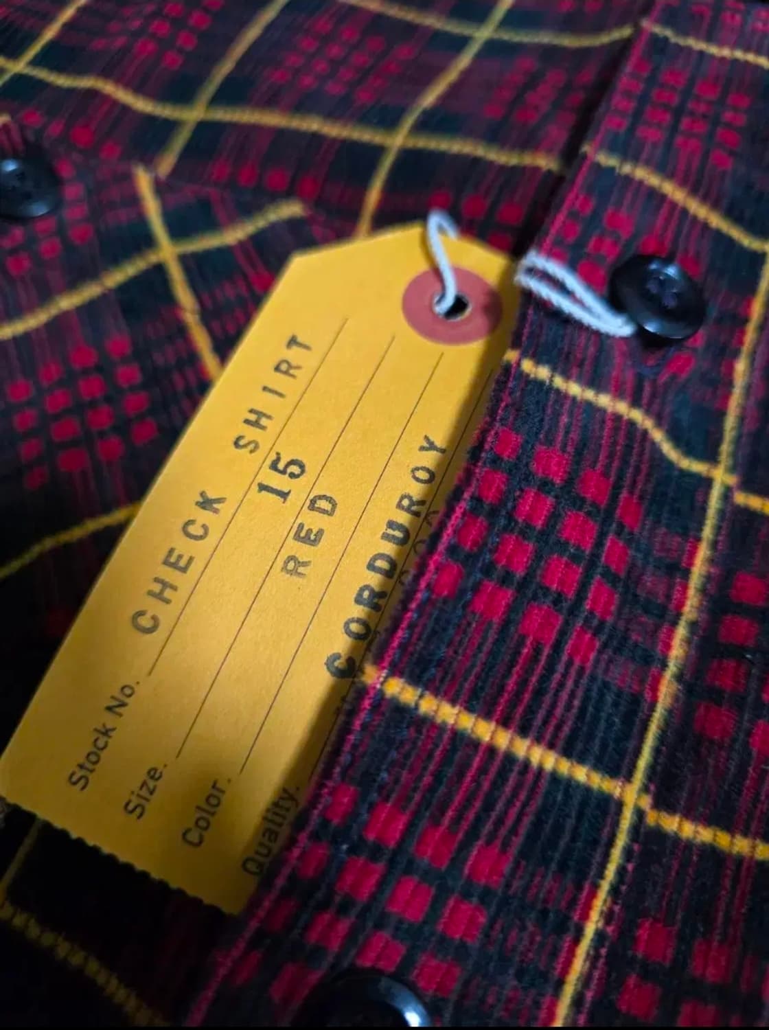 타임원클로딩 엣라코 코듀로이 체크셔츠15 엣라코 엣라스트Timeworn  상품이미지2