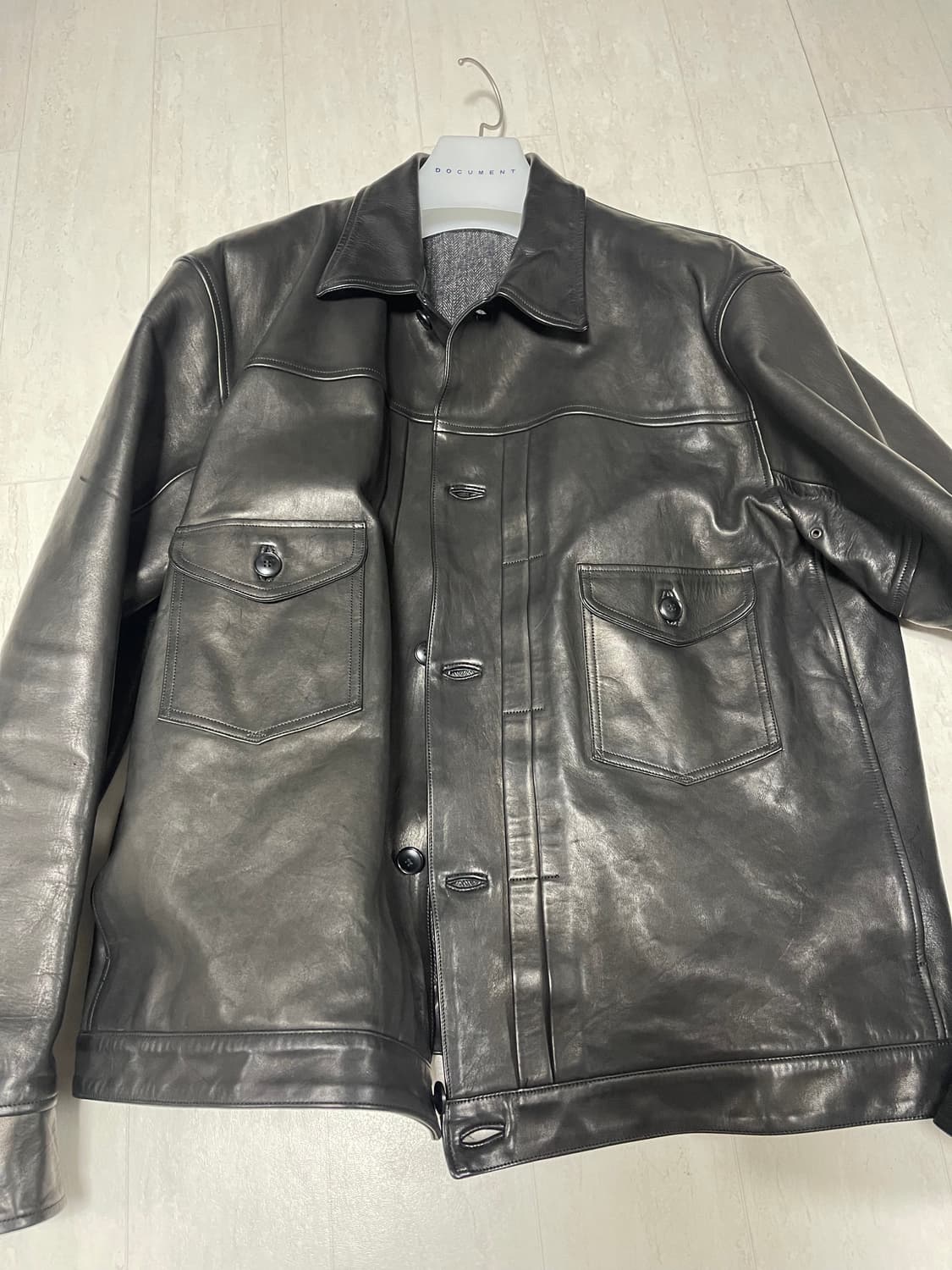올드조 / 홀스하이드 가죽자켓 / 42블랙 상품이미지1
