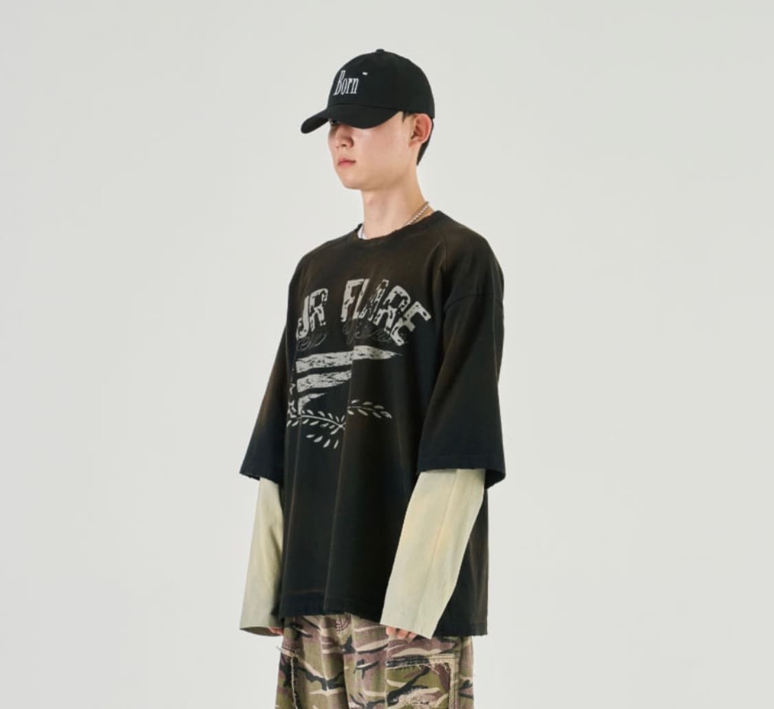 ETCE 레이어드 롱슬리브 티셔츠 상품이미지3