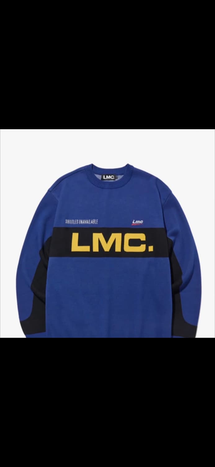 LMC [정품] 니트 자카드 블록코어 맨투맨 M(100ㅡ105) 상품이미지2