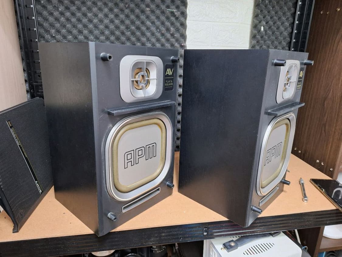 소니 APM-V505AV 평면형 빈티지 스피커 1조 레트로 오디오 앤틱  상품이미지4