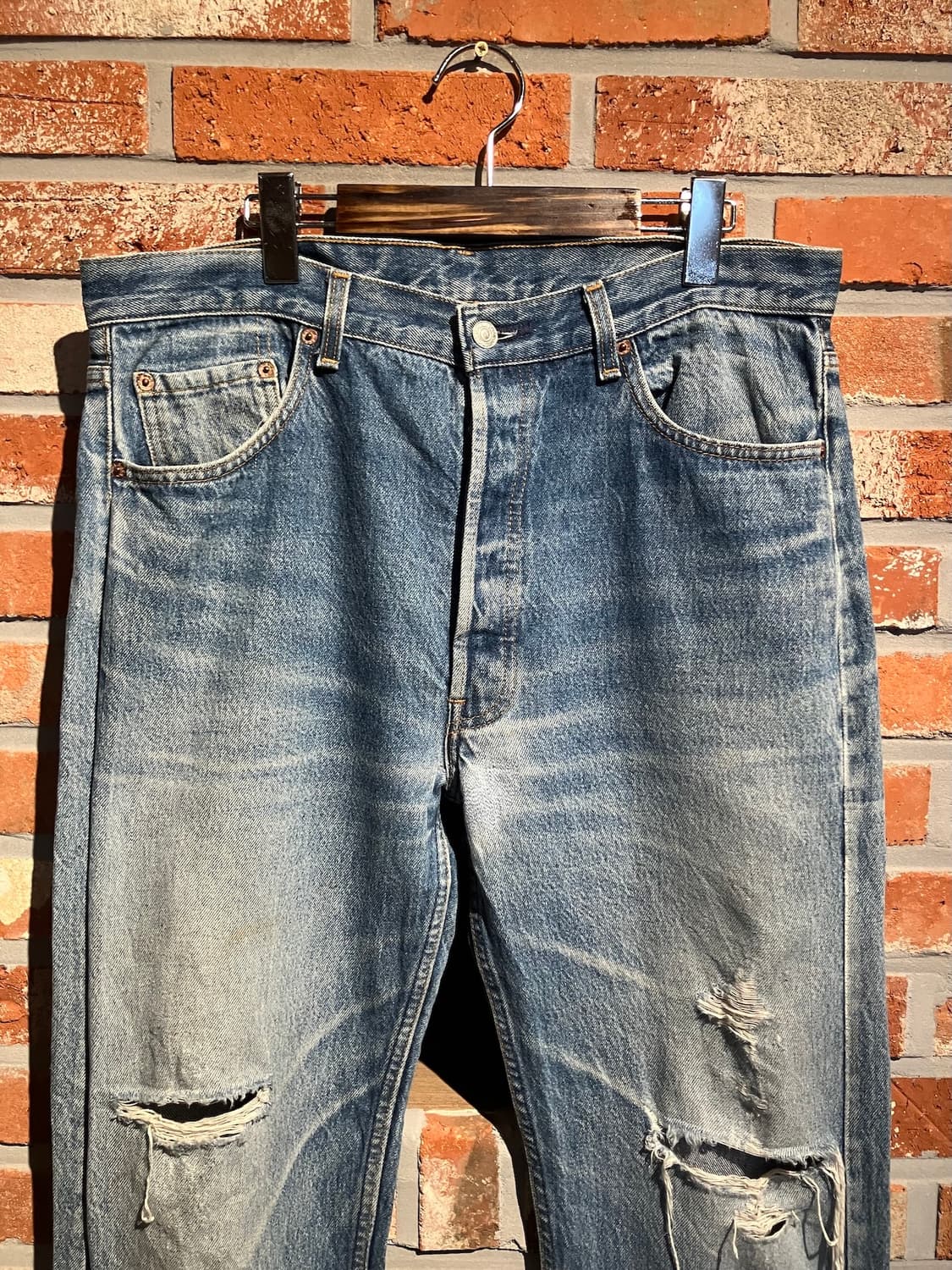 90s USA 빈티지 리바이스 501 데님 팬츠 상품이미지3