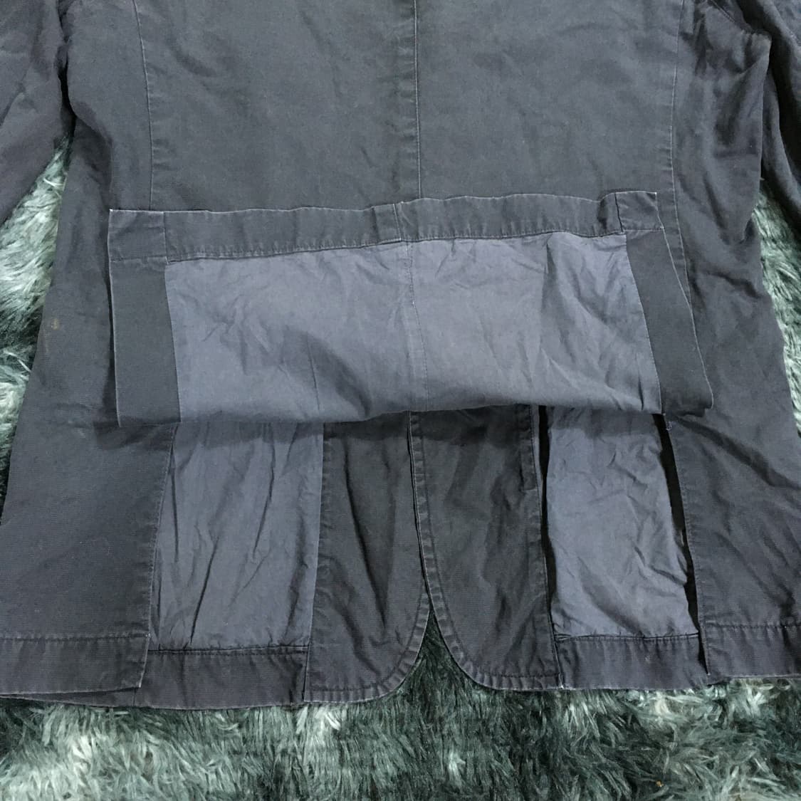 투티/ A9 c.p. company 90s 린넨 블레이저 네이비 빈티지 상품이미지5