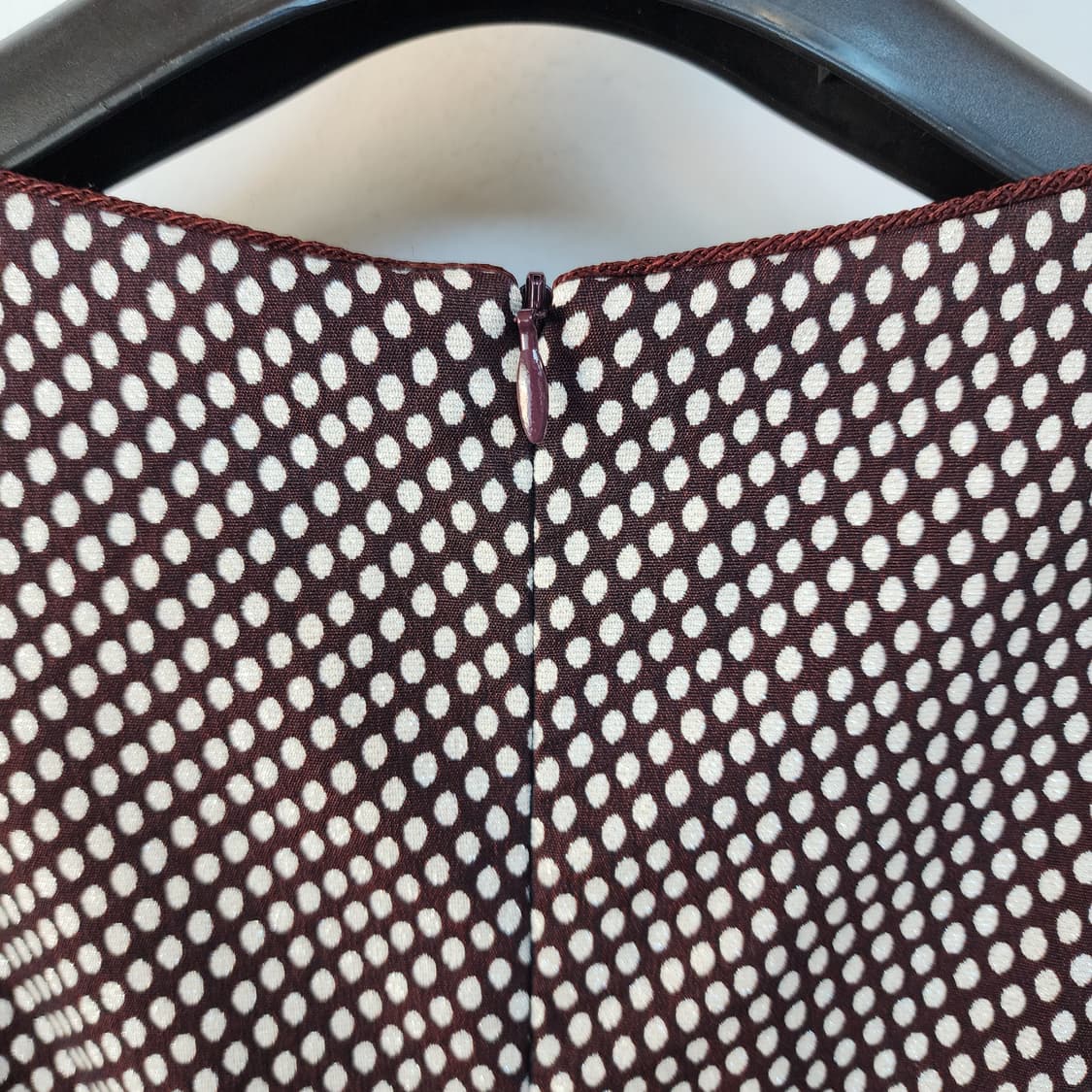 지고트 도트 패턴 긴팔 원피스 상품이미지5