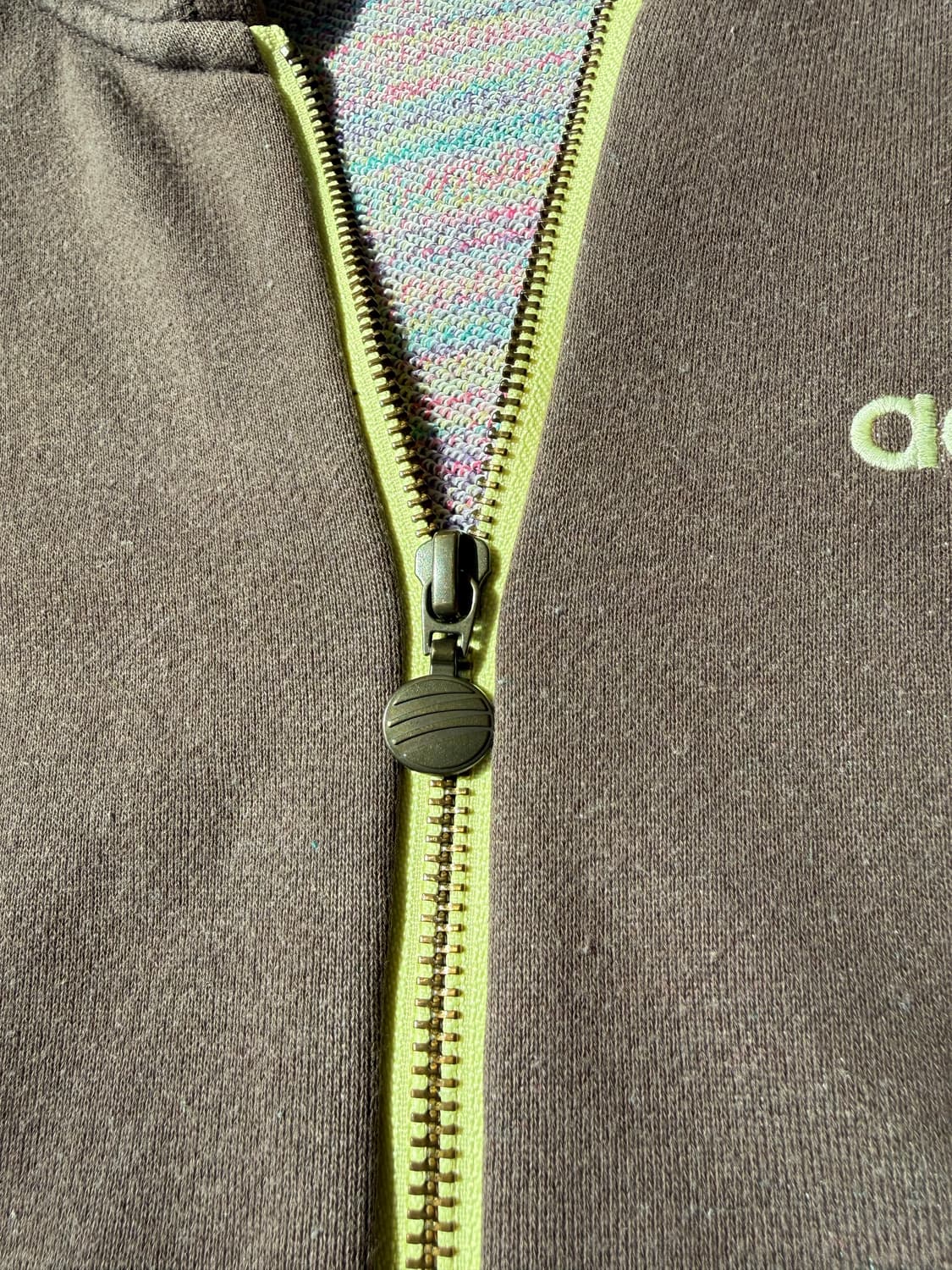 브라운 아디다스 집업 상품이미지5