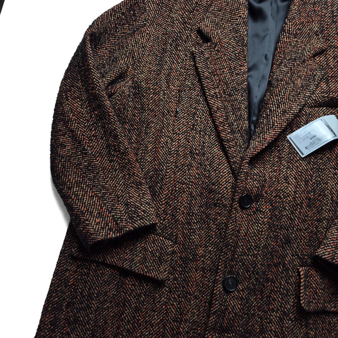 [새상품][105] 시스템 헤링본 울혼방 코트 상품이미지4