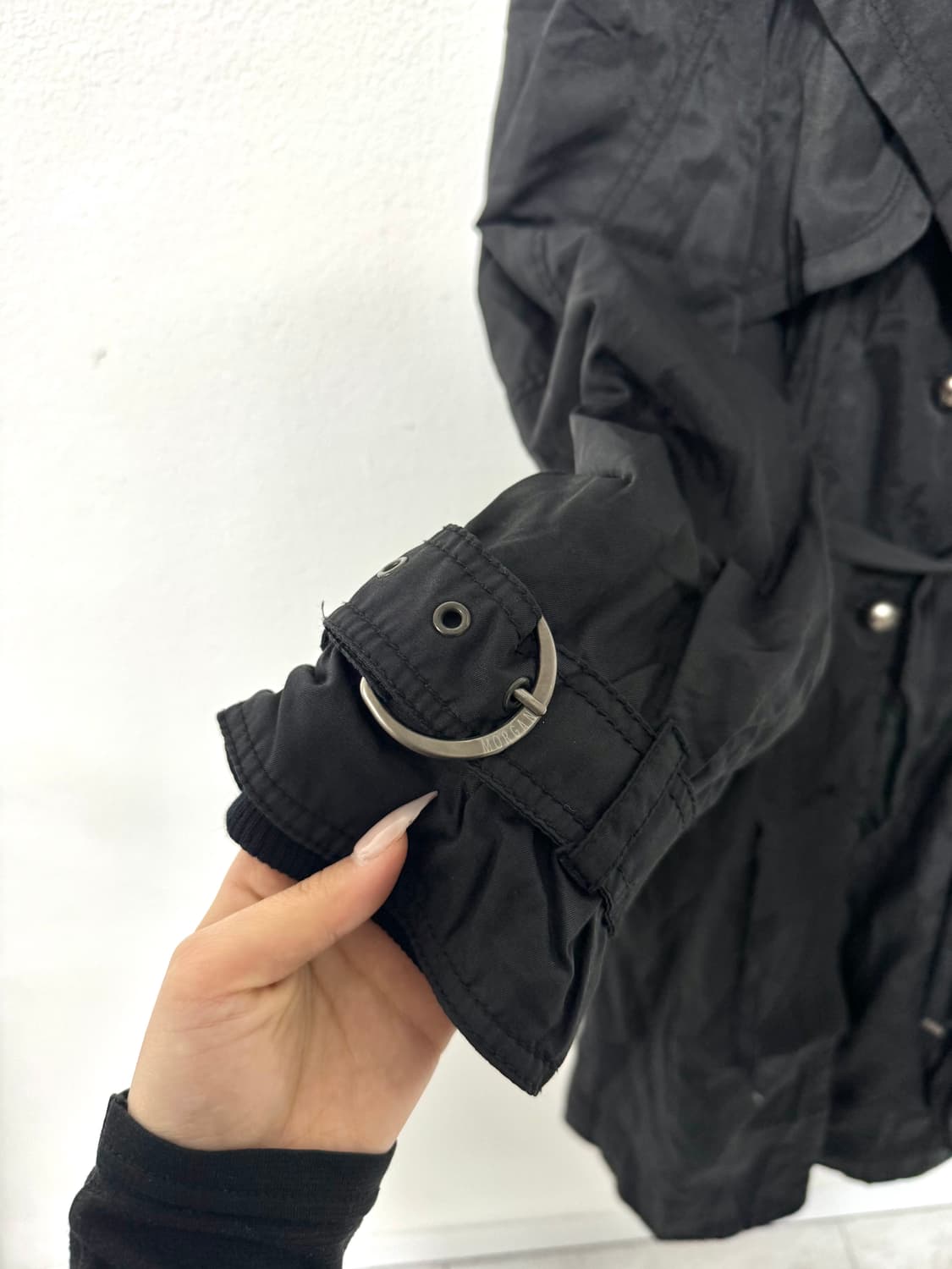 Black belted trench coat 상품이미지4