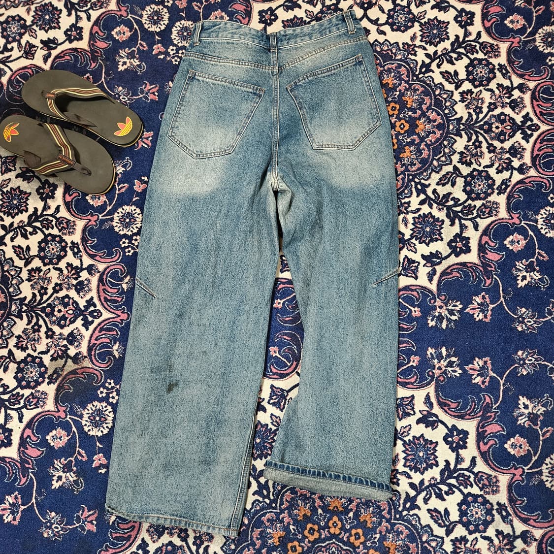 메종미네드 다트 브러쉬 와이드 데님 46size 상품이미지5