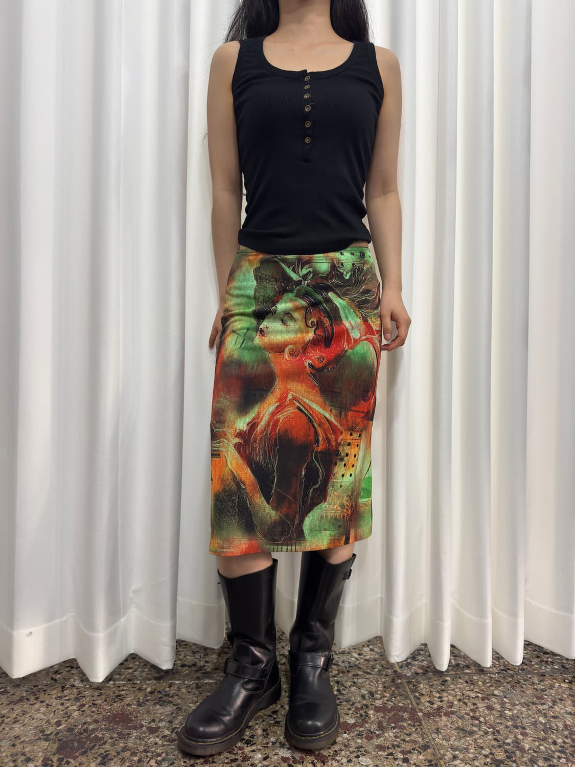 printing midi skirt 상품이미지3