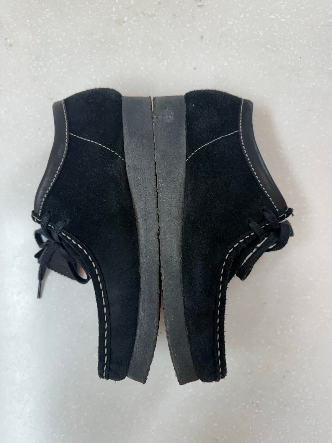 스투시 X 클락스 왈라비 블랙 UK 7 size 상품이미지3