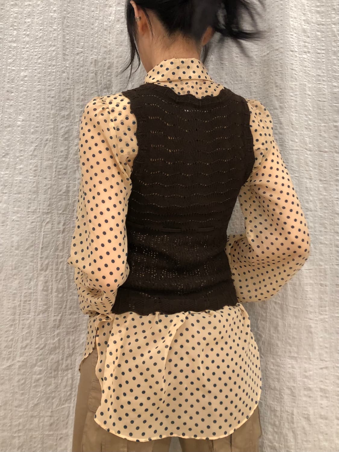 deep mocha knit sleeveless 상품이미지4