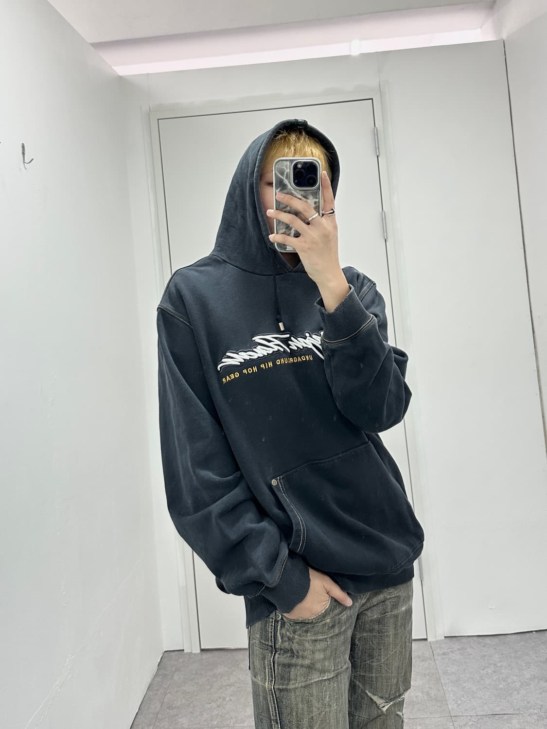 Majah Flavah washed embroidered hood 상품이미지7