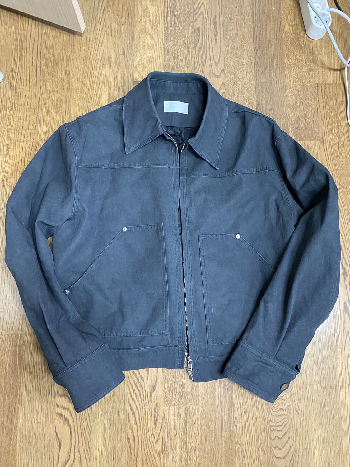 젠틀커버 카펜터 트러커 자켓 차콜그레이 L 상품이미지1