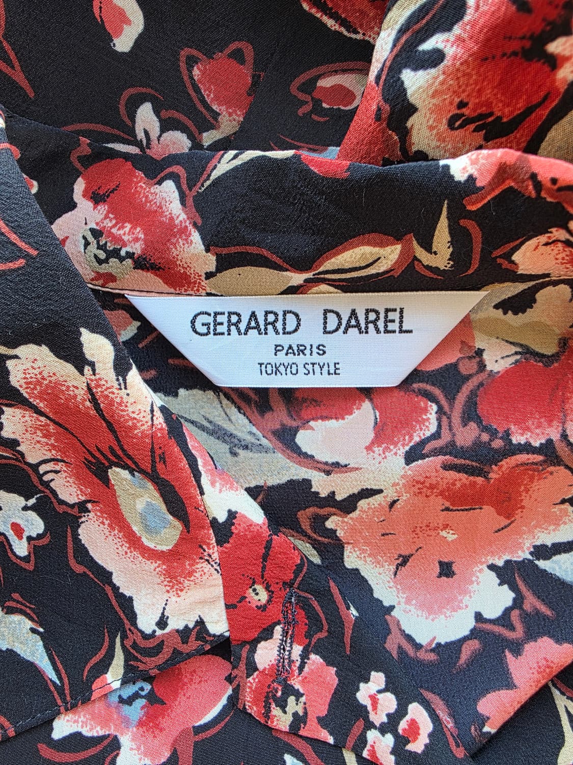 제라르다렐 실크100 플라워 롱 블라우스 상품이미지3