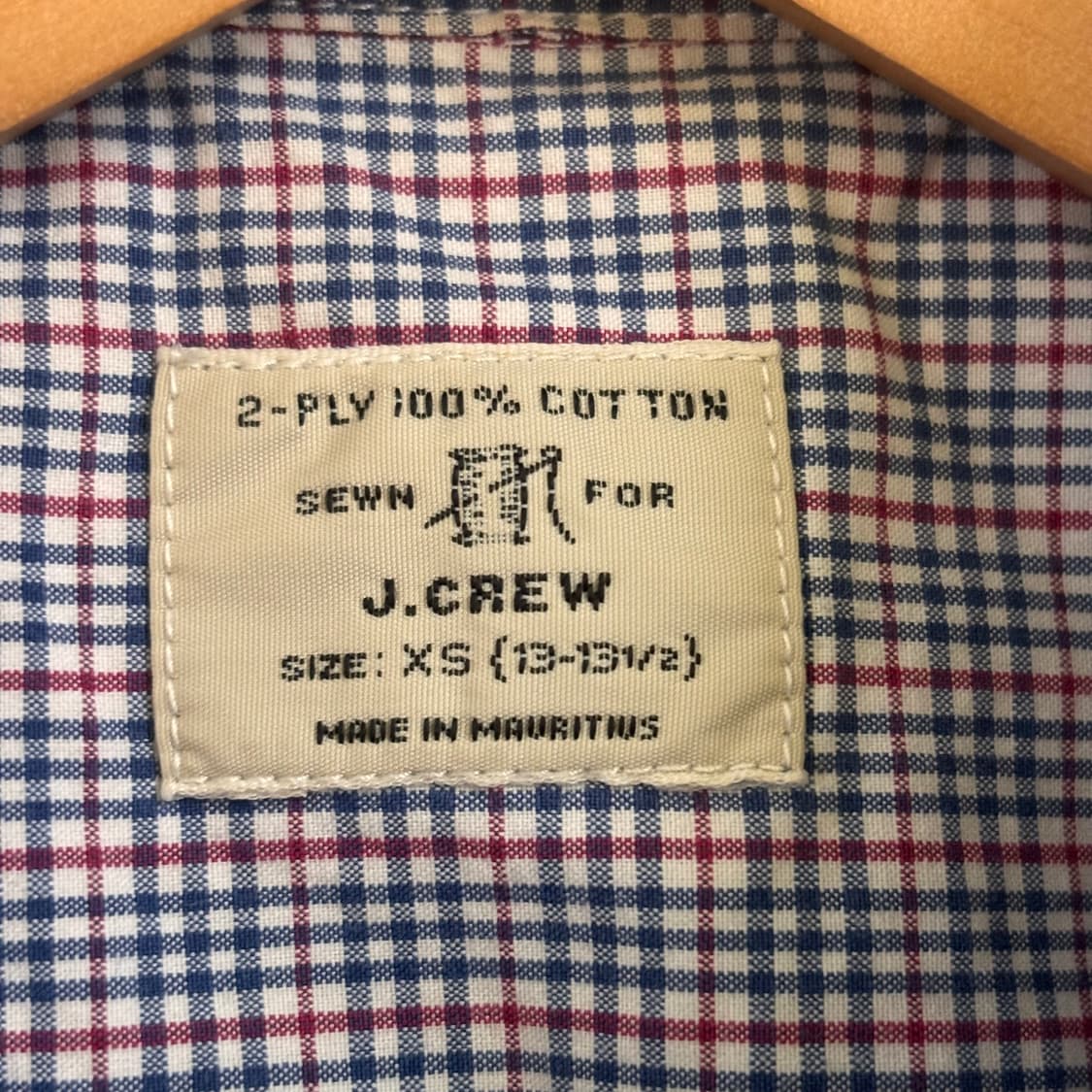 JCREW 제이크루 슬림핏 XS 체크 셔츠 남방 수입 정품 깅엄 상품이미지3