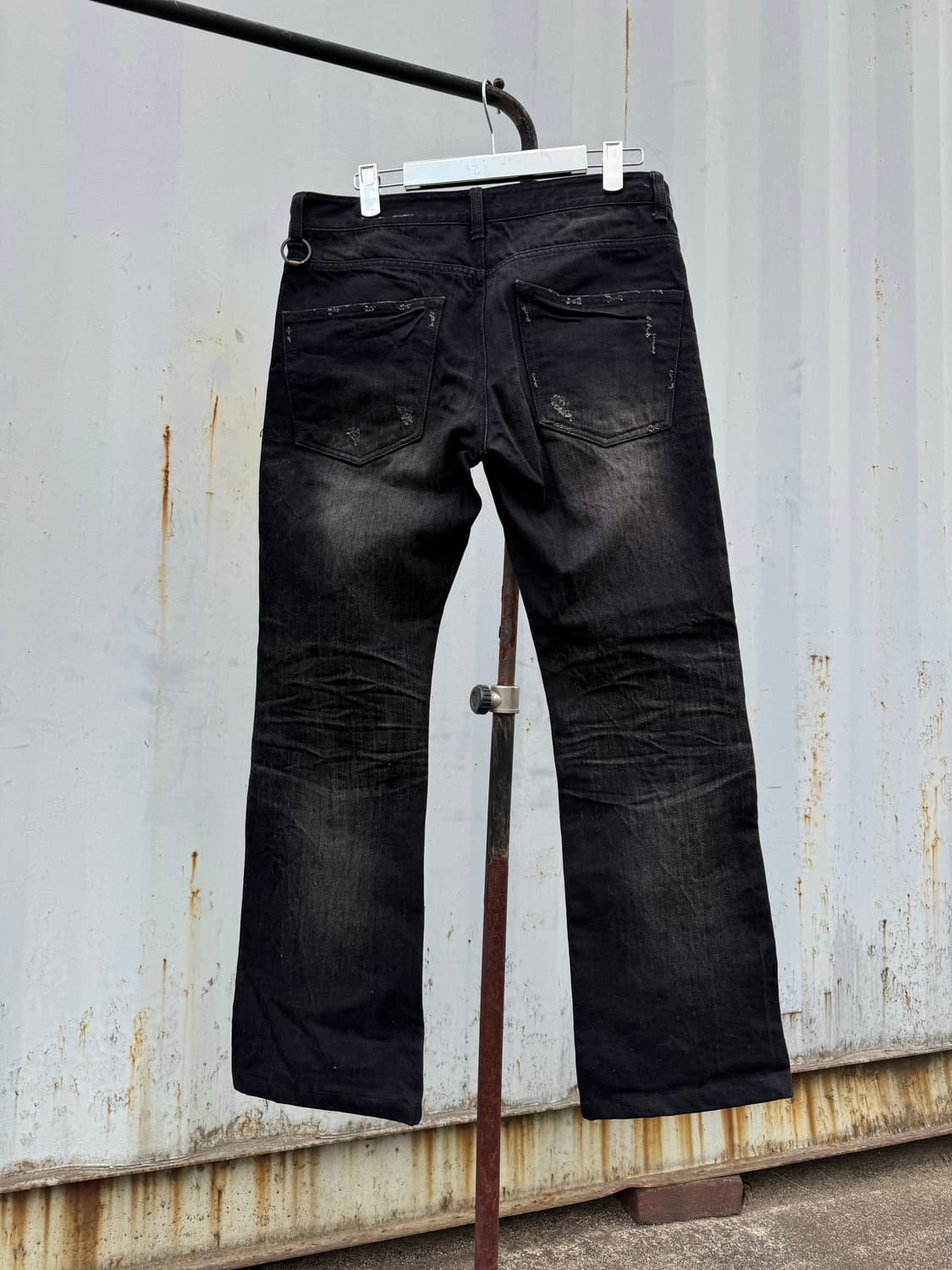 Vintage Black Straight Jeans 상품이미지4