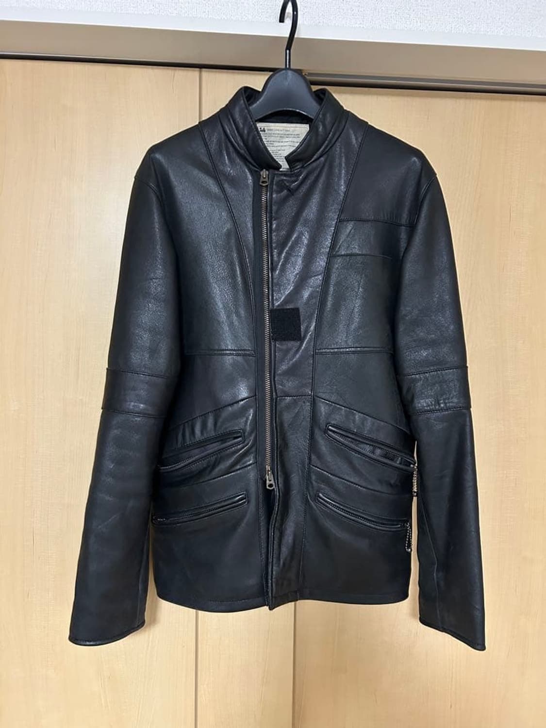 M) ink military leather jacket 상품이미지6