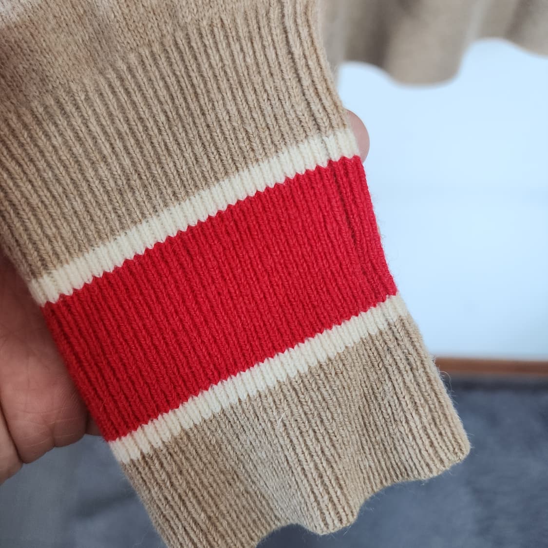 타미힐피거 캐시미어 니트 베이지 상품이미지4