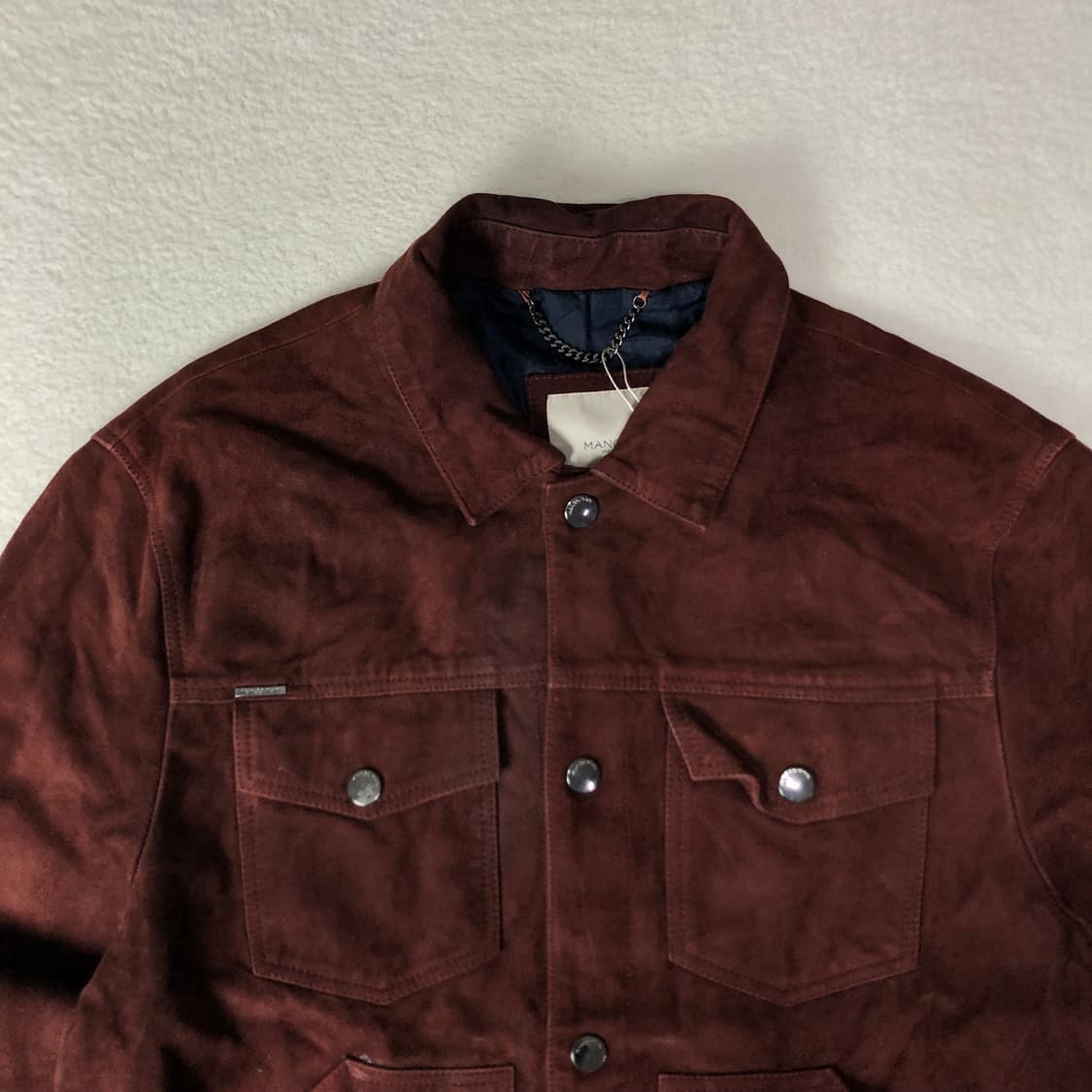 망고 고트스킨 스웨이드 레더자켓  상품이미지4