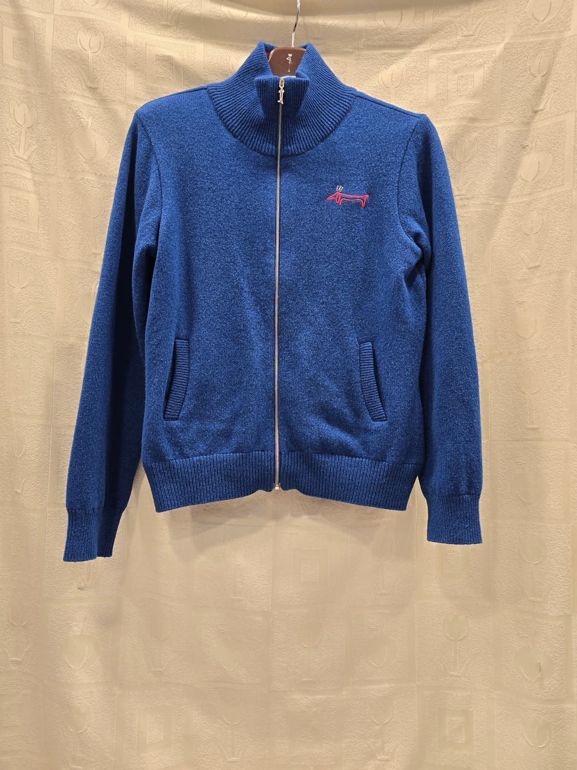 루이까스텔 남성 울 방풍 니트 집업 자켓 95 상품이미지1