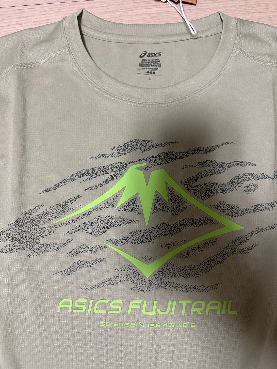 아식스 후지트레일 롱슬리브. 카키. 러닝 기능성 긴팔 상품이미지5