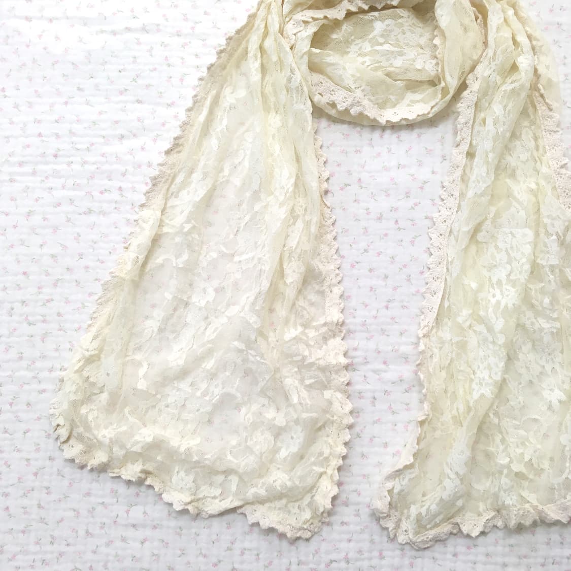 JPN/ 모리걸스카프 모리룩스카프 레이스스카프 자수스카프  상품이미지6