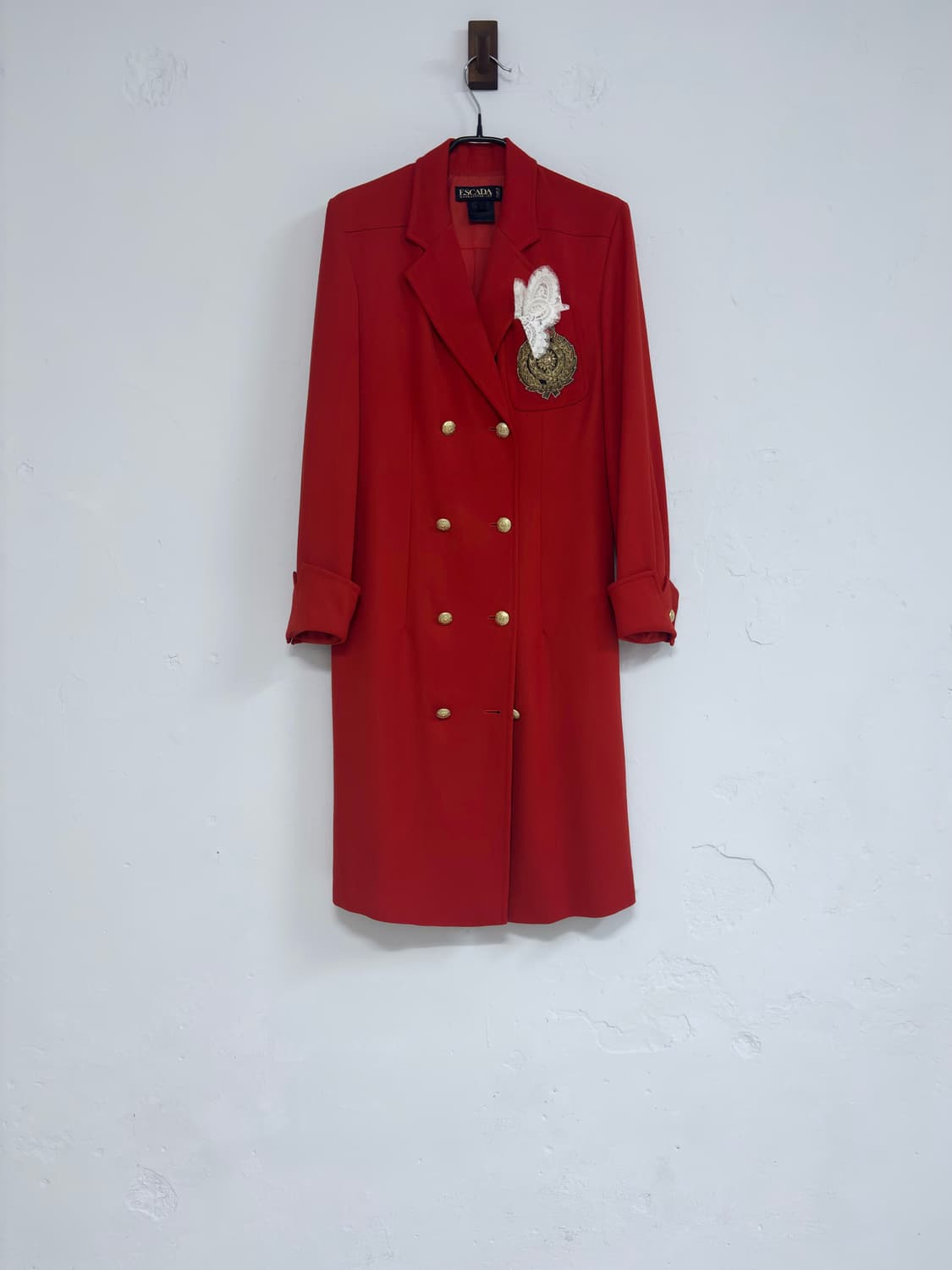 에스까다 독일제 레드 오피서 코트 상품이미지1