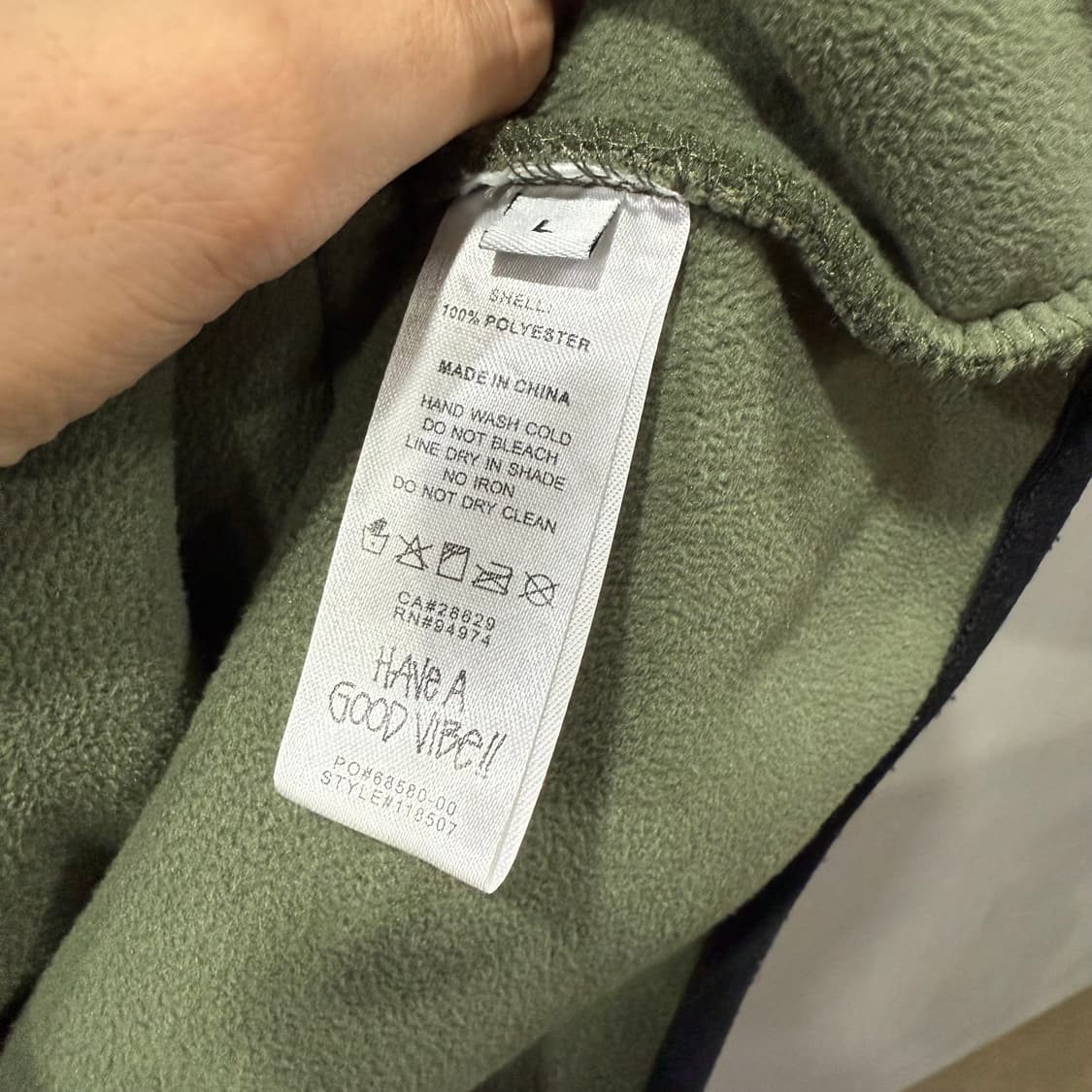 L 스투시 Stussy 후리스 플리스 후드 집업 자켓 상품이미지5
