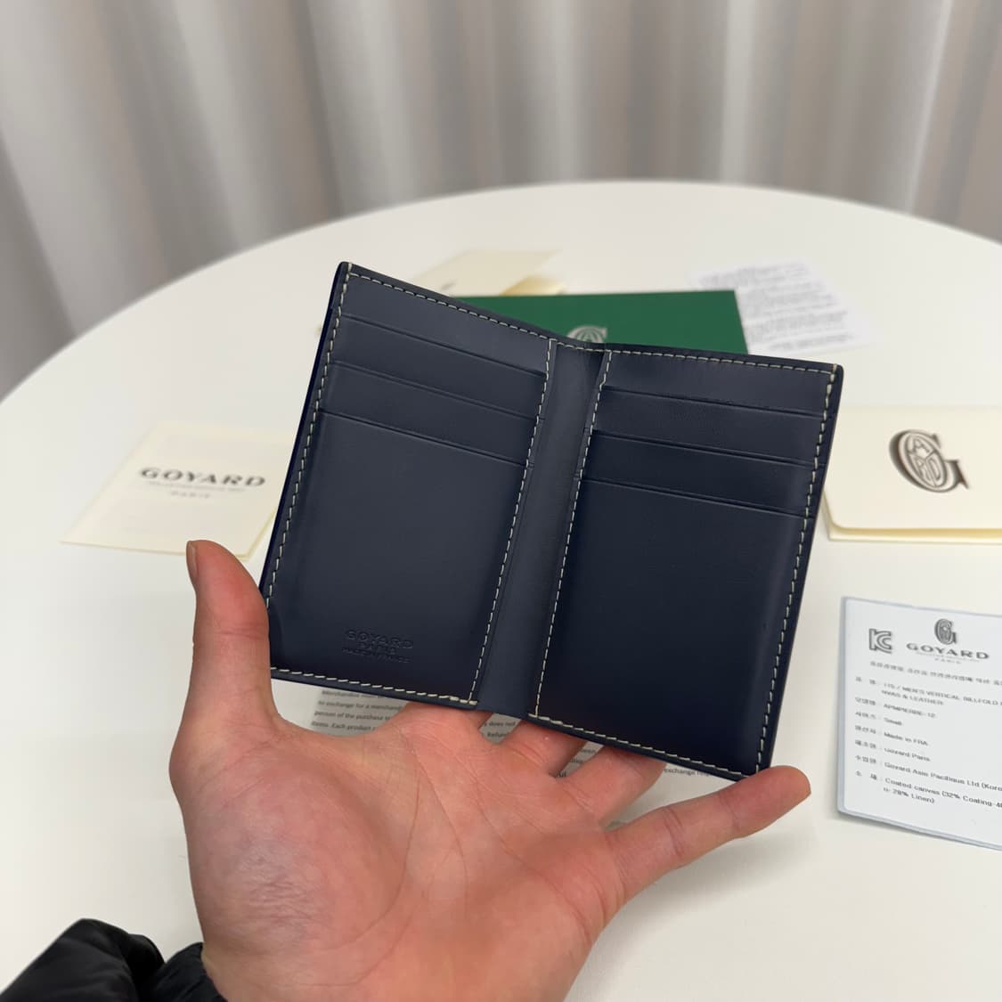 [정품] 고야드 생피에르 지갑 네이비 상품이미지3