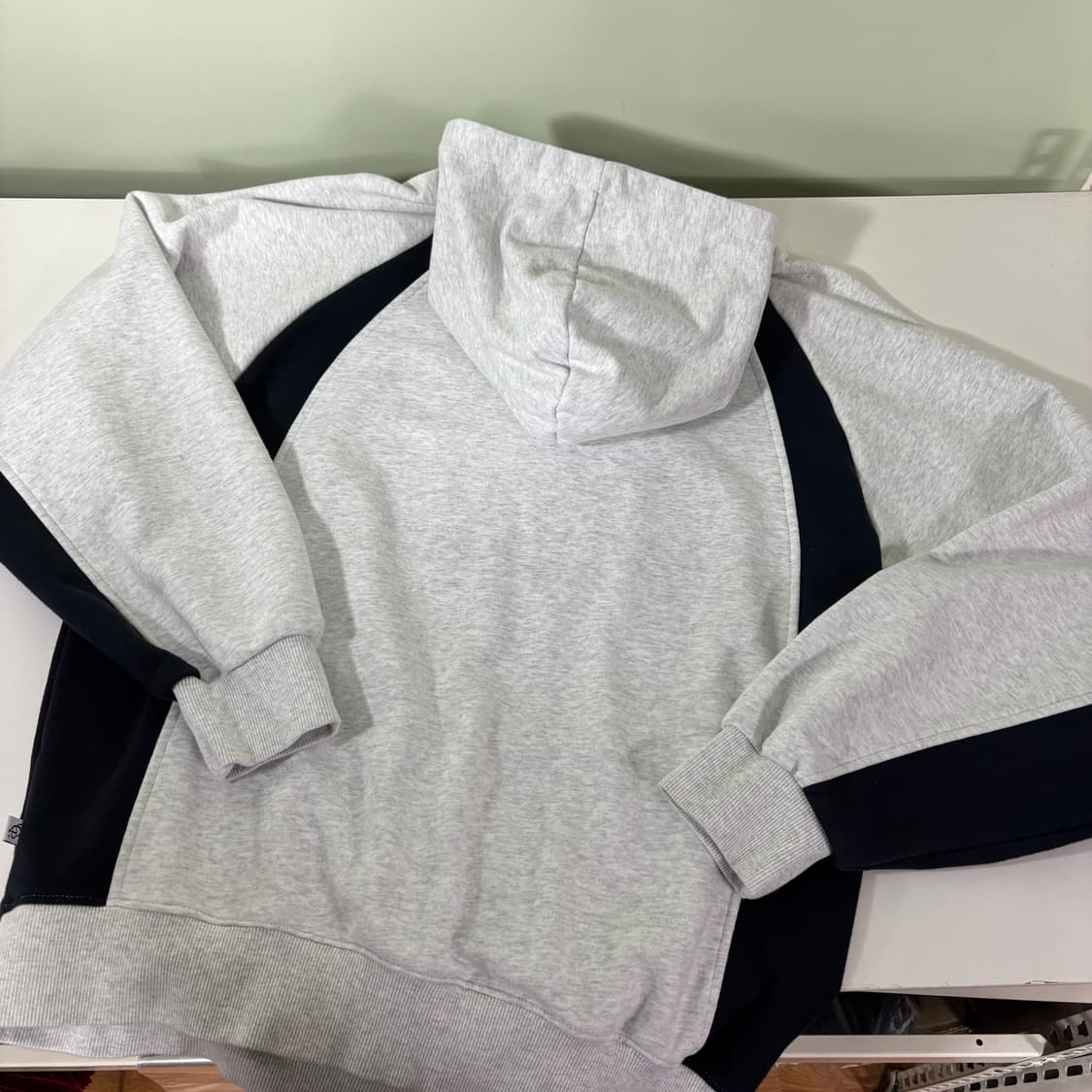 M 코드그라피 멜란지그레이 스포티브 후드티 상품이미지3