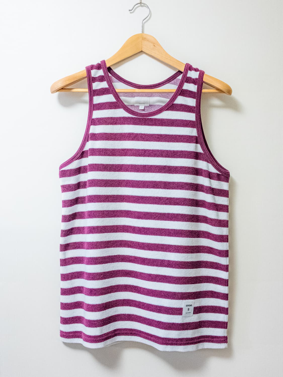 슈프림 12ss 테리 원단 나시 슬리브리스 사이즈 S 상품이미지1