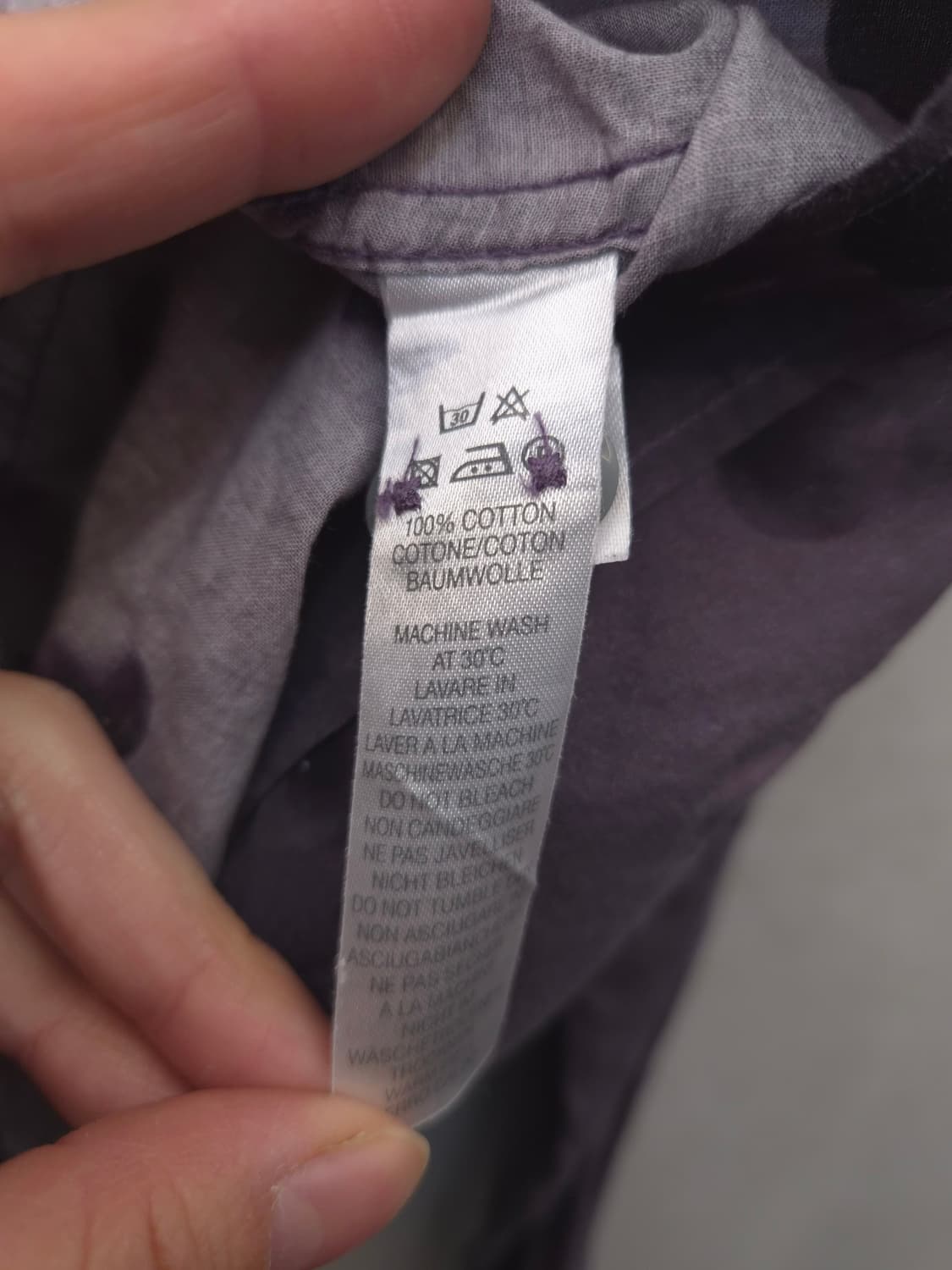 폴 스미스 남성 보라색 도트 셔츠 XL 상품이미지4