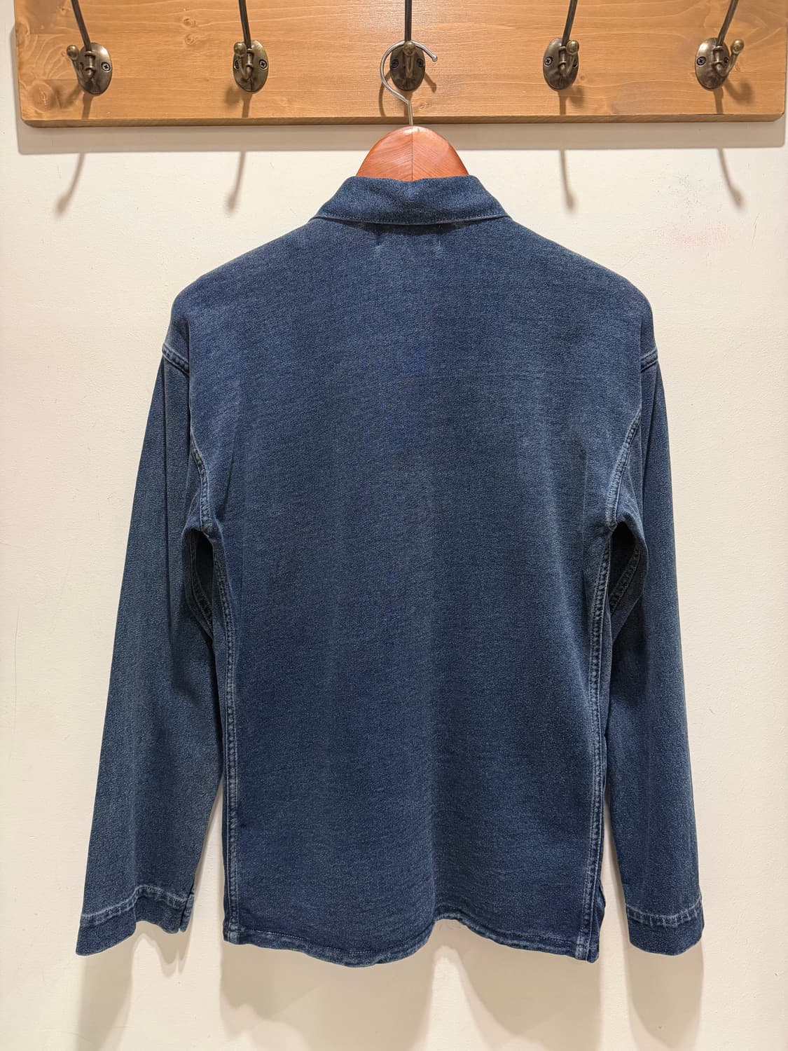 rrl 더블알엘 워시드 인디고 저지 자켓 XS 상품이미지5
