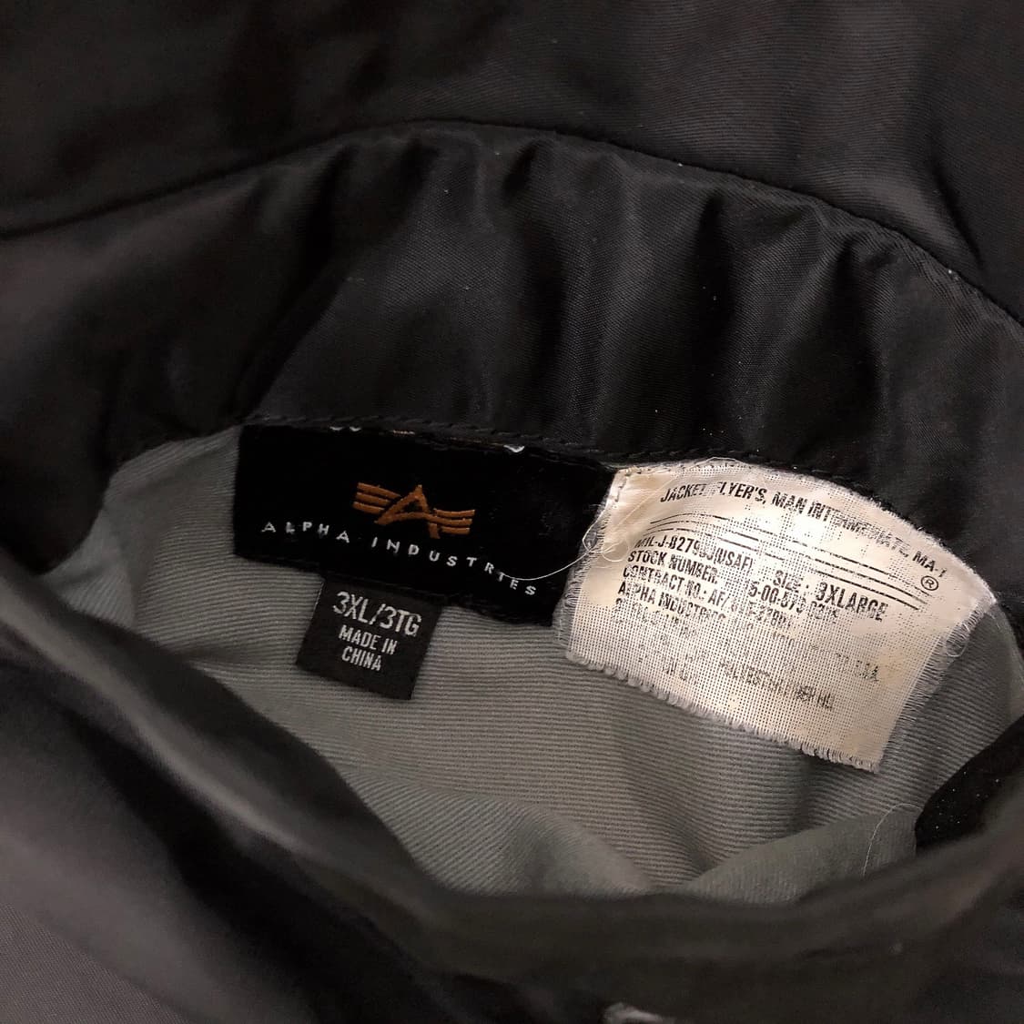 알파인더스트리 ma-1 마원 항공점퍼 파일럿 자켓 3XL 상품이미지7