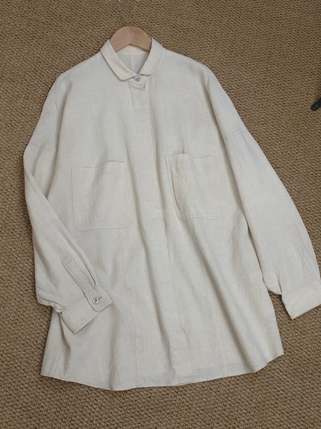 린넨100% 셔츠 아우터 상품이미지3
