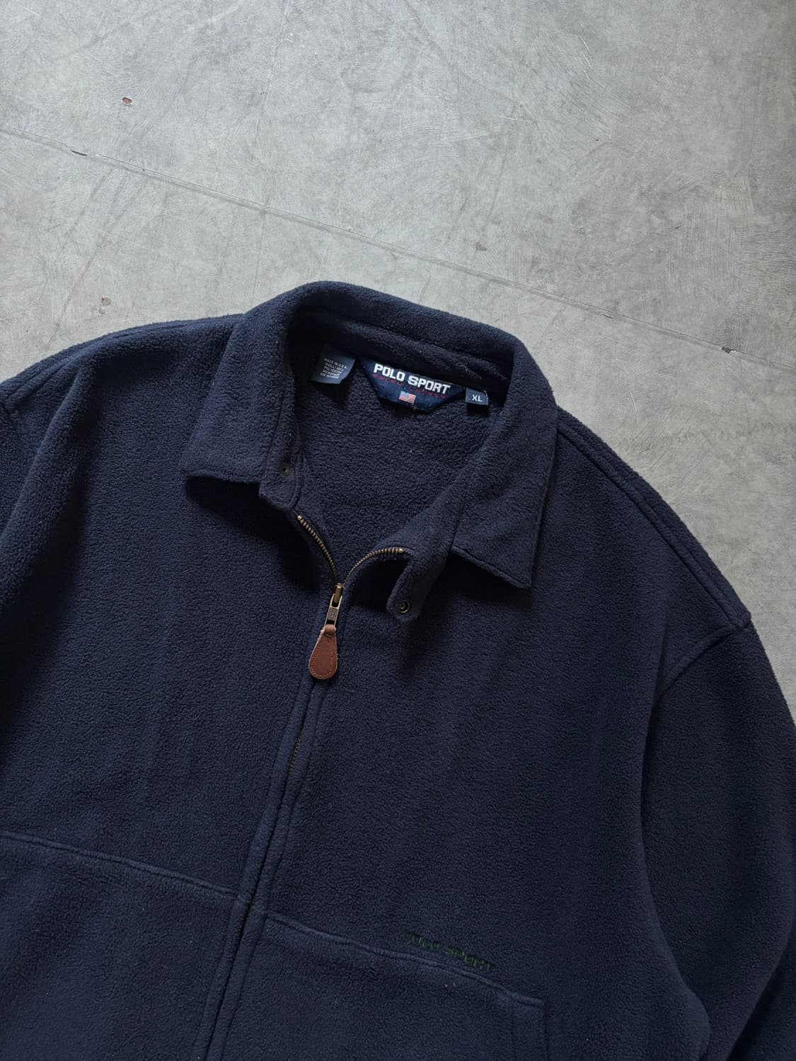 Polo Sport 폴로 스포츠 네이비 컬러 플리스 스윙자켓  상품이미지3