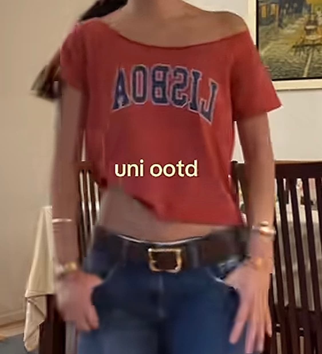 Brandy melville off the shoulder top 상품이미지5