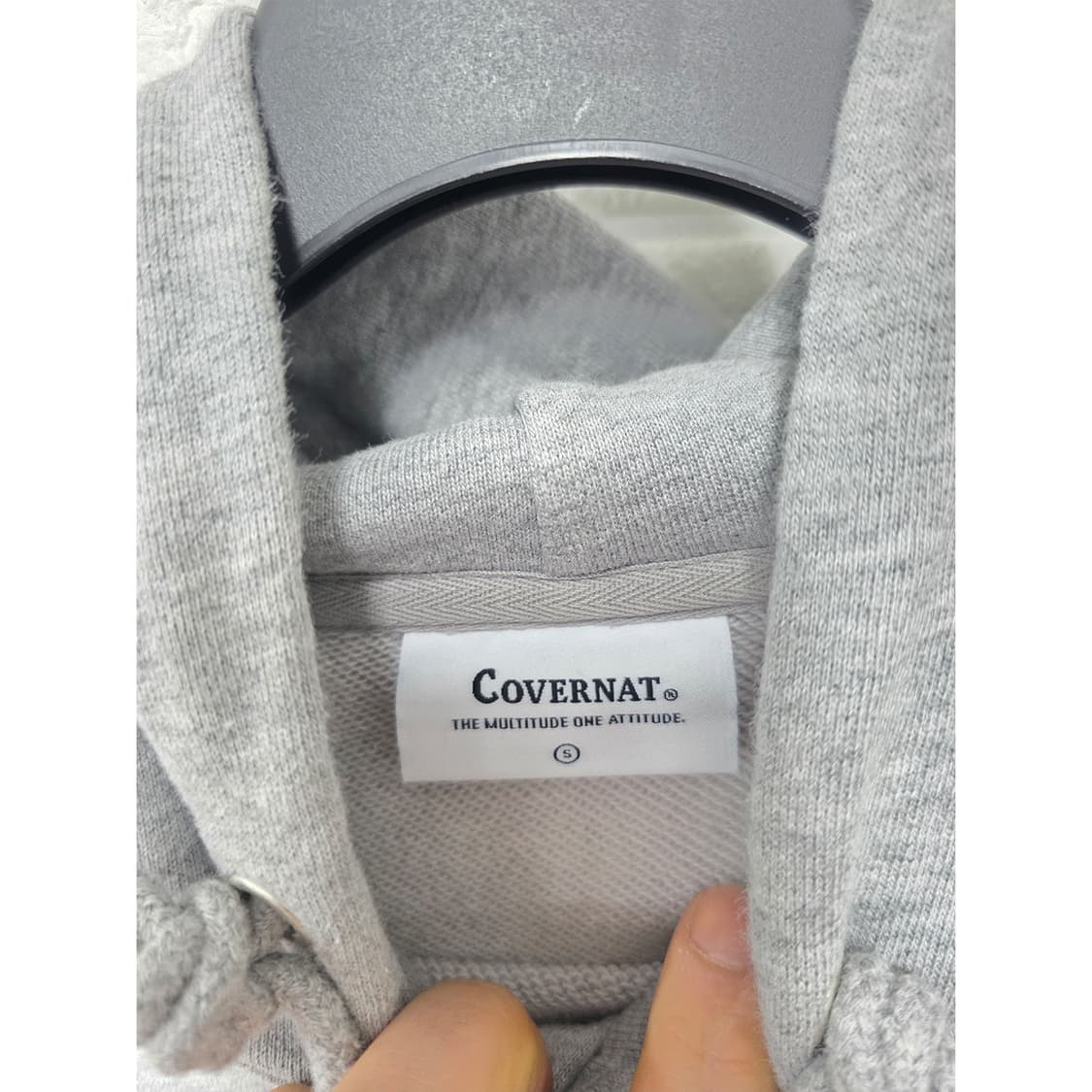 택포// 20s 커버낫 로고 후드티 회색 L 상품이미지2