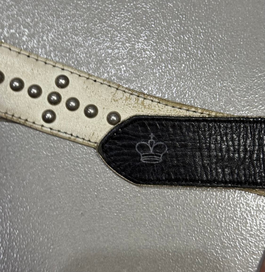 네이버후드 아카이브 스터드 가죽 벨트 상품이미지4