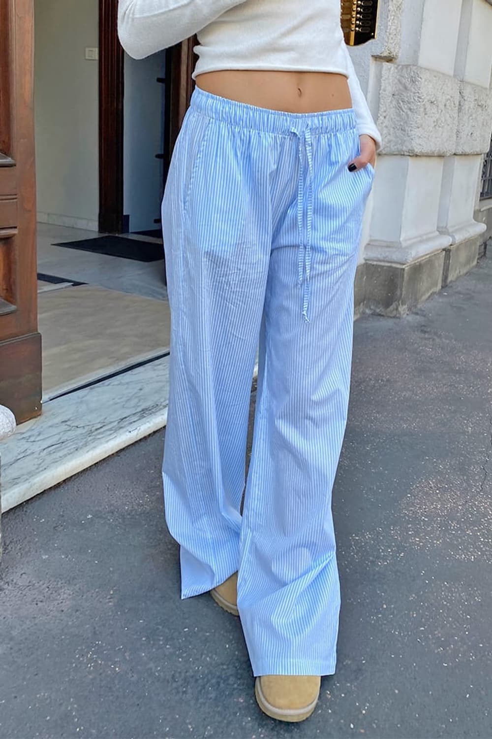 Subdued coulisse wide leg pants 상품이미지2
