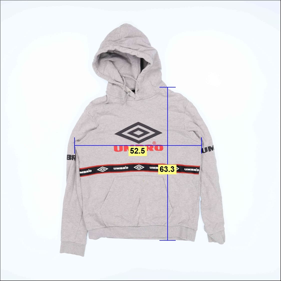 [90] 엄브로 레트로 빅로고 후드티 0112J 상품이미지7