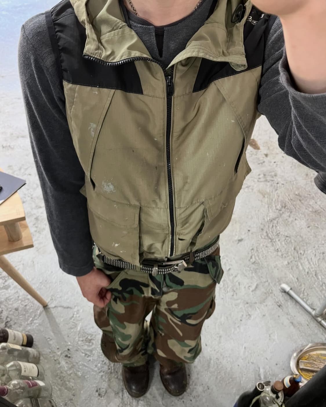 Gladiator hood vest zip up 상품이미지1