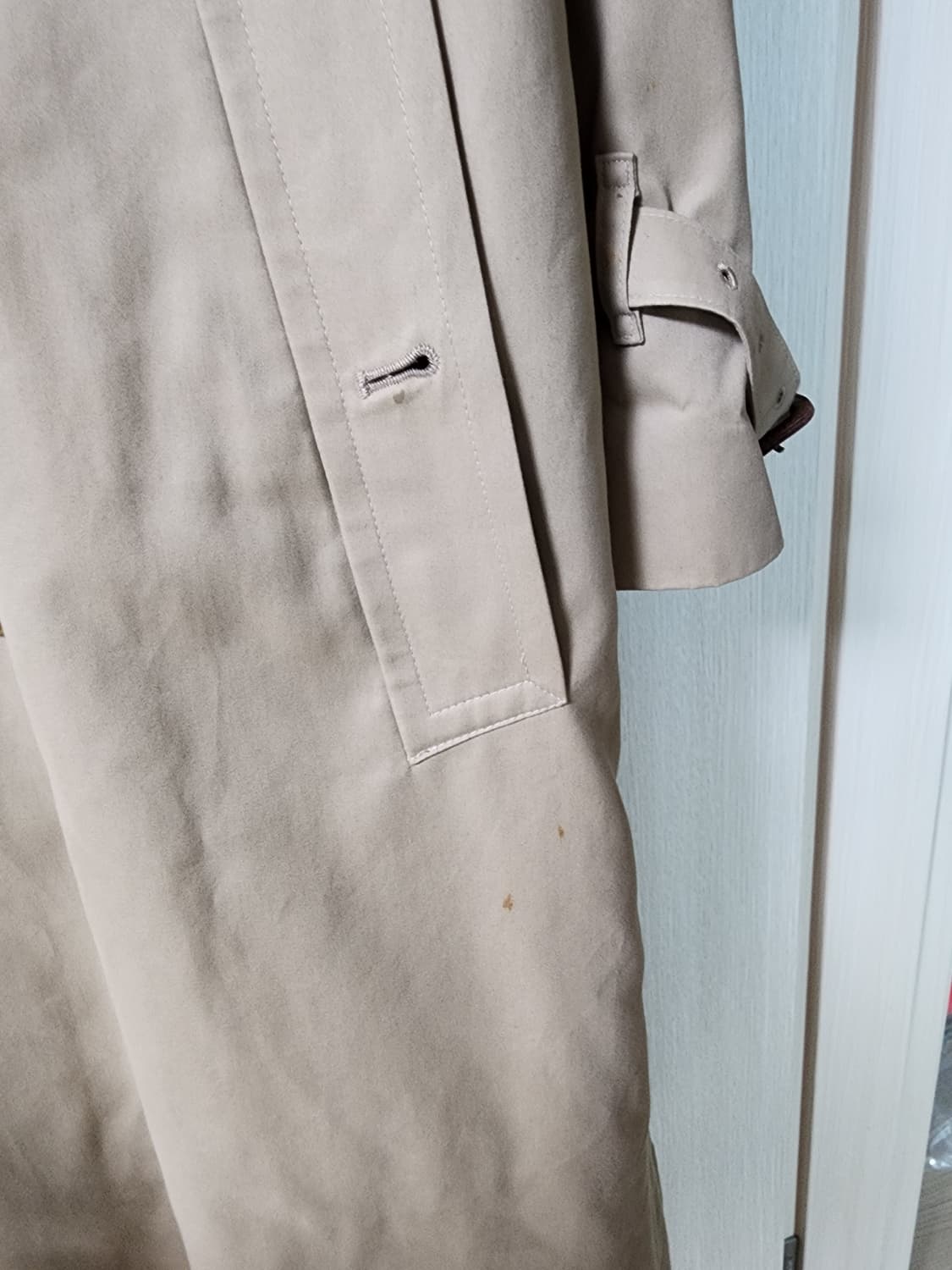 (정품) 버버리 베이지 더블롱 트렌치코트 내피포함 46 상품이미지6