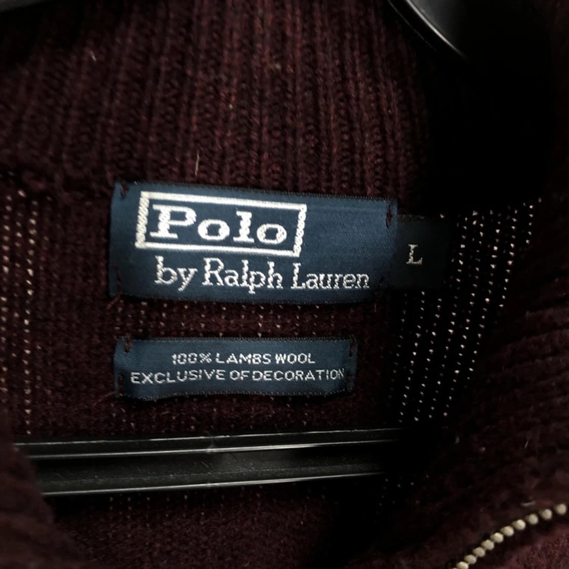 폴로 정품 딥버건디 하프집업 카키포니 상품이미지5