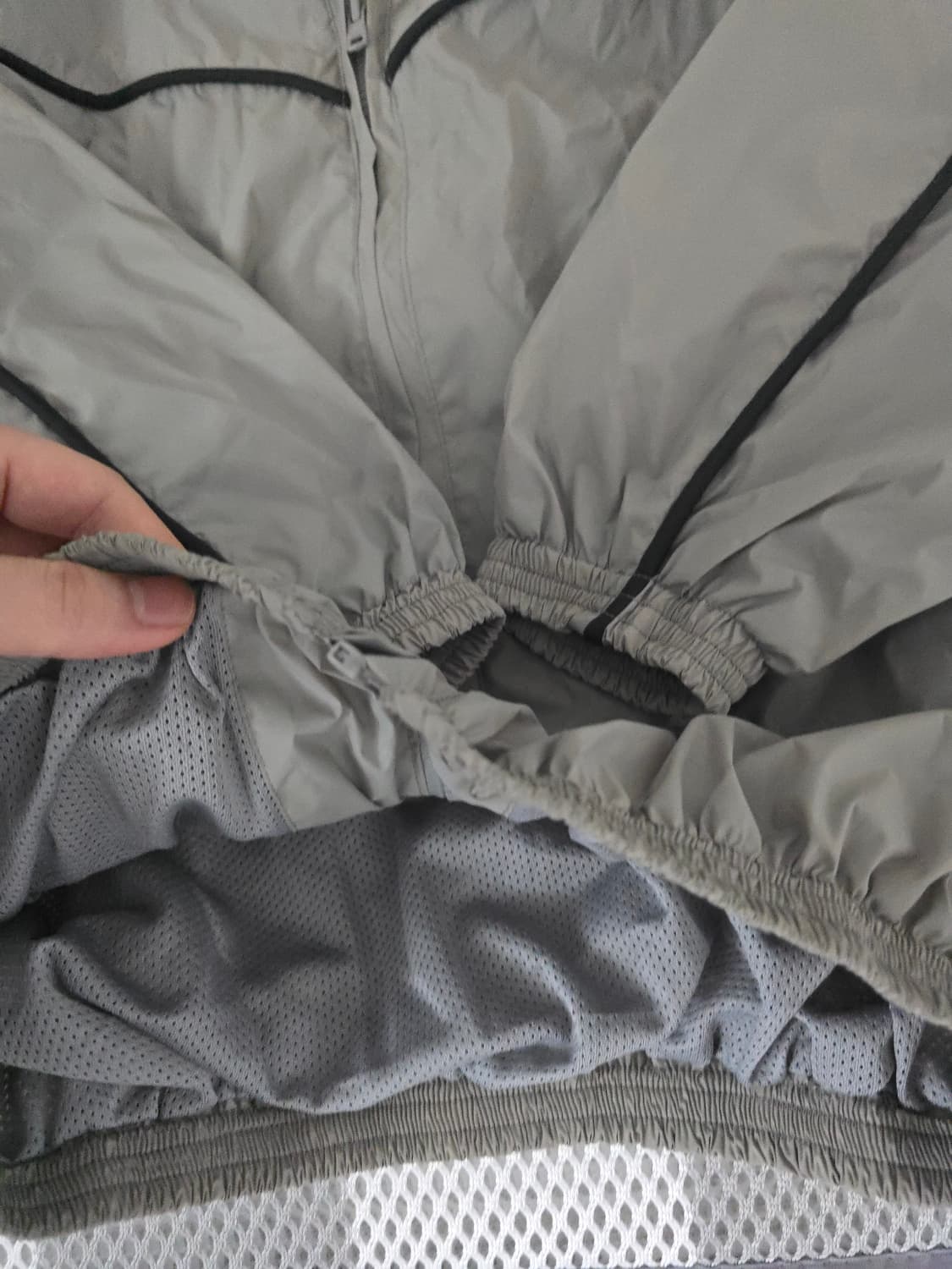 미스치프 윈드브레이커 바람막이 그레이 L 새상품컨디션 상품이미지7