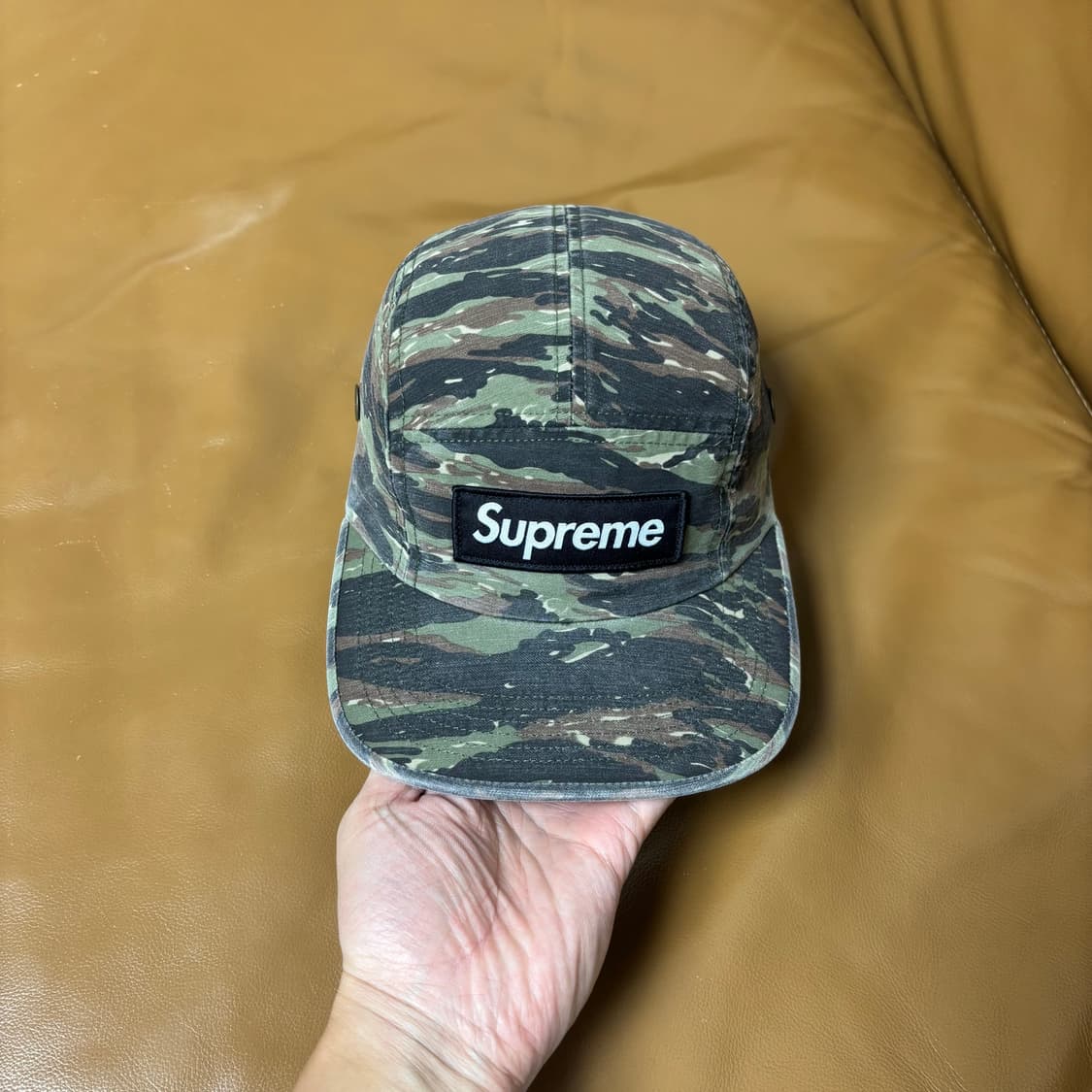 Supreme 슈프림 24ss 밀리터리 워시드 타이거 카모 캠프캡 모자 상품이미지3