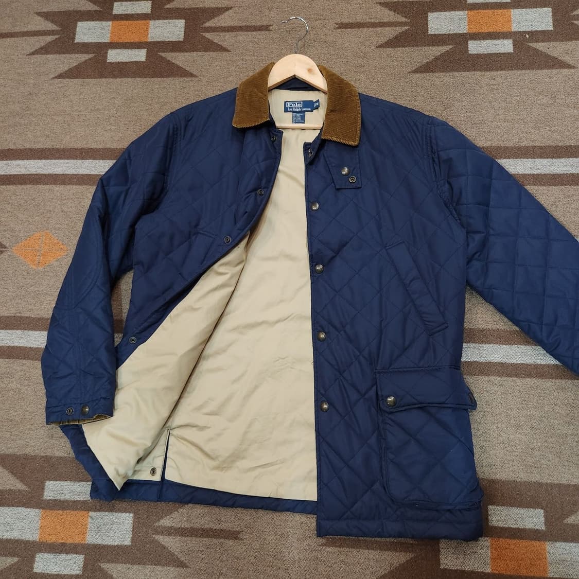 폴로랄프로렌 네이비 퀼팅 자켓 M 105 상품이미지4