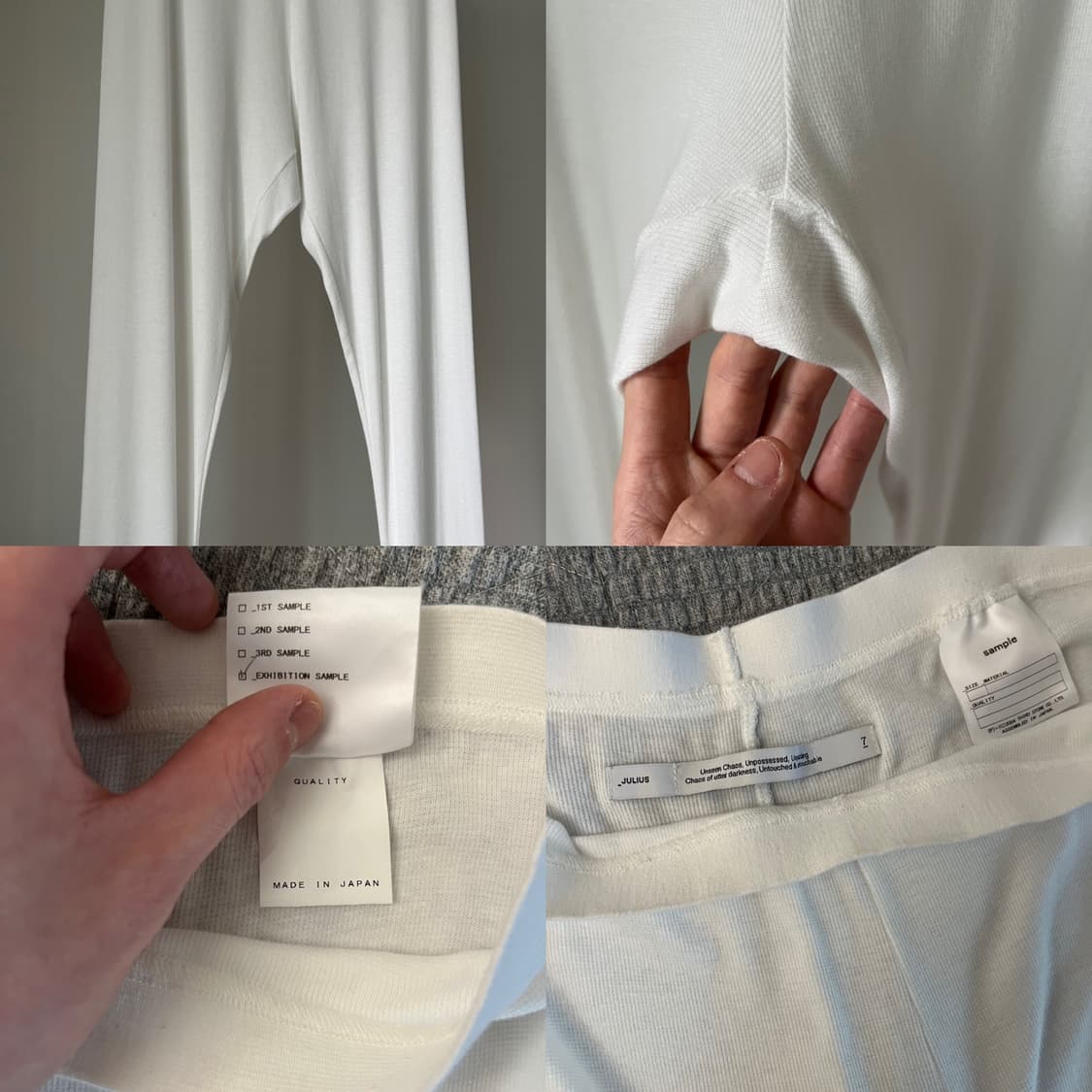 Julius Exhibition Sample White Leggings  상품이미지10