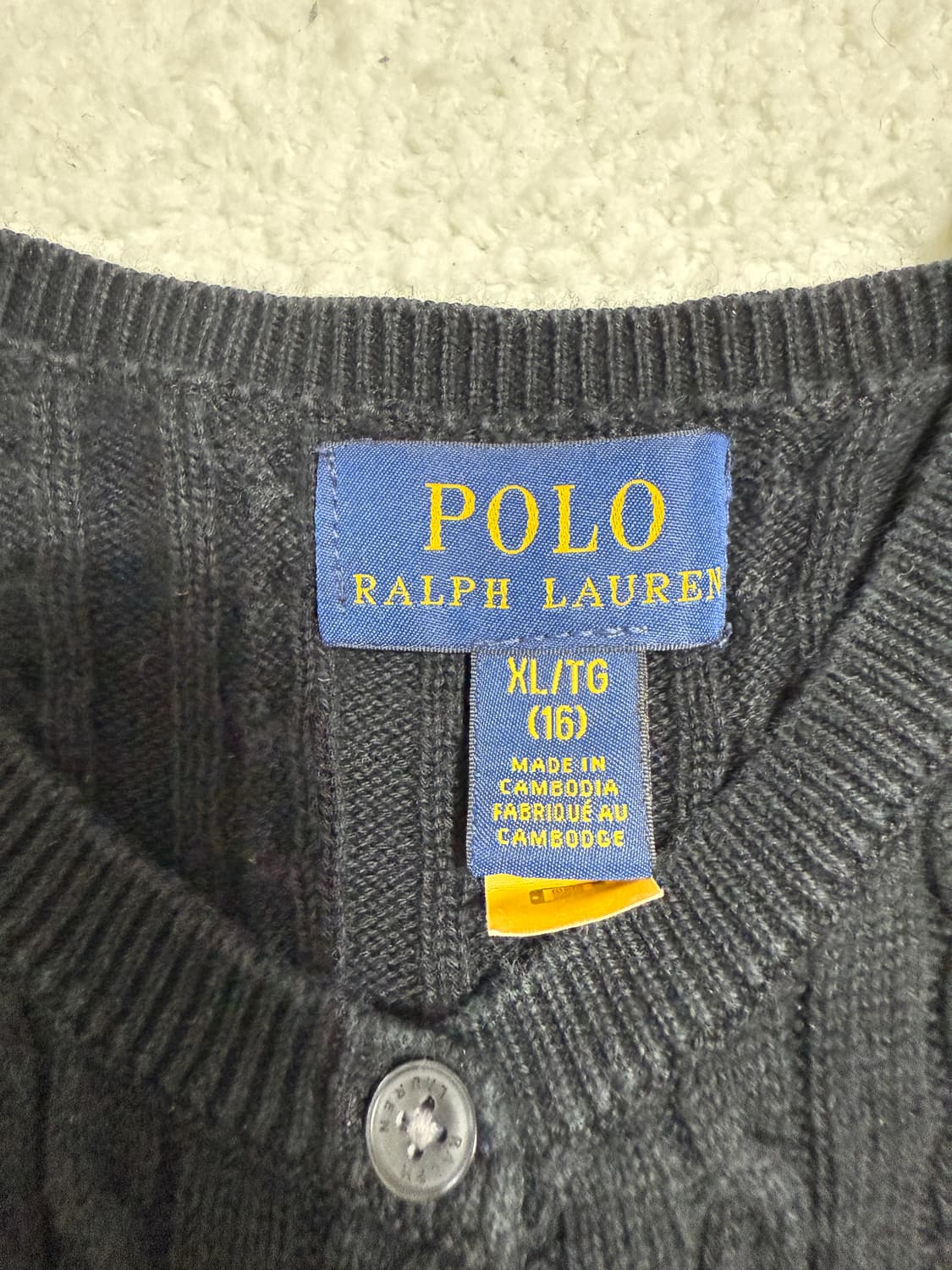 폴로 랄프로렌 블랙 가디건 상품이미지4