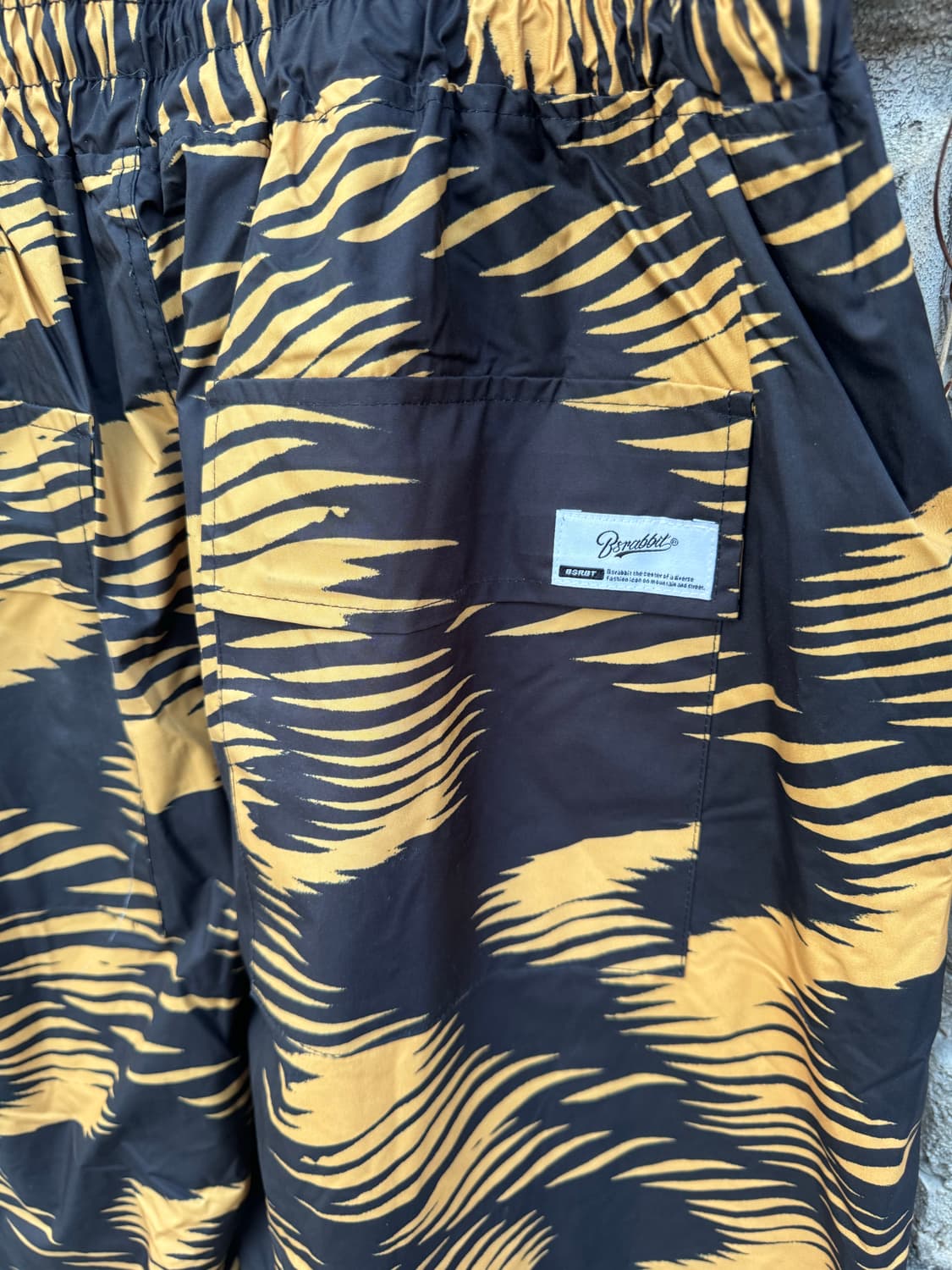 비에스래빗 레오파드 패턴 벨벳 스노우보드복 팬츠 L 상품이미지4